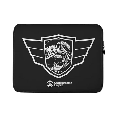 Fishing Air Force Laptop Sleeve
